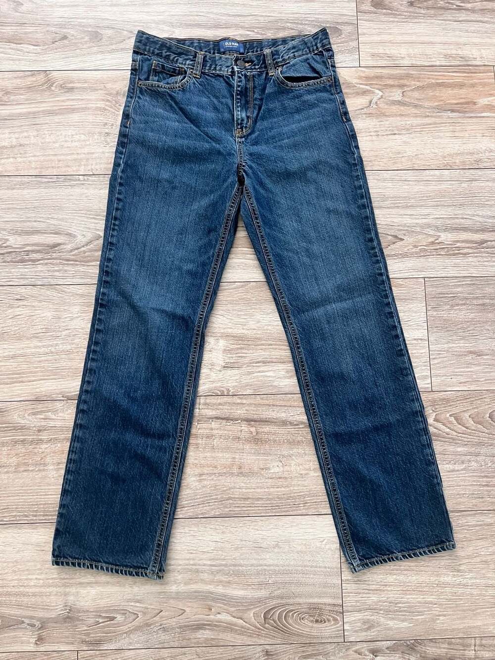 Old Navy Boys Straight Leg Denim Jeans Size 18 Regular